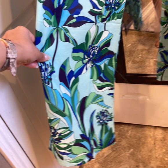 Anthropologie-Badgley Mischka Floral Jumpsuit Swimsuit Coverup S - Picture 3 of 6